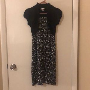 Speechless black and white polka dot dress